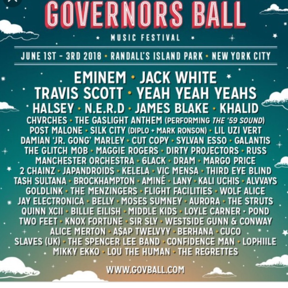 GOV BALL TICKETS